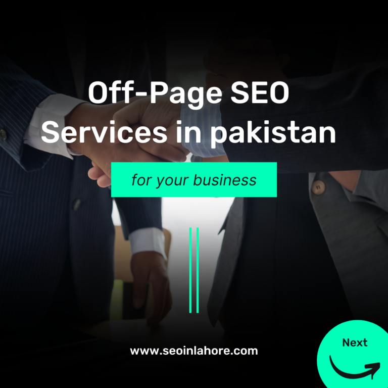 Off Page SEO Services in Pakistan
